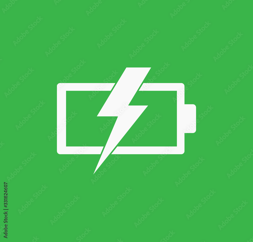Battery icon vector logo design template Battery icon vector logo design template