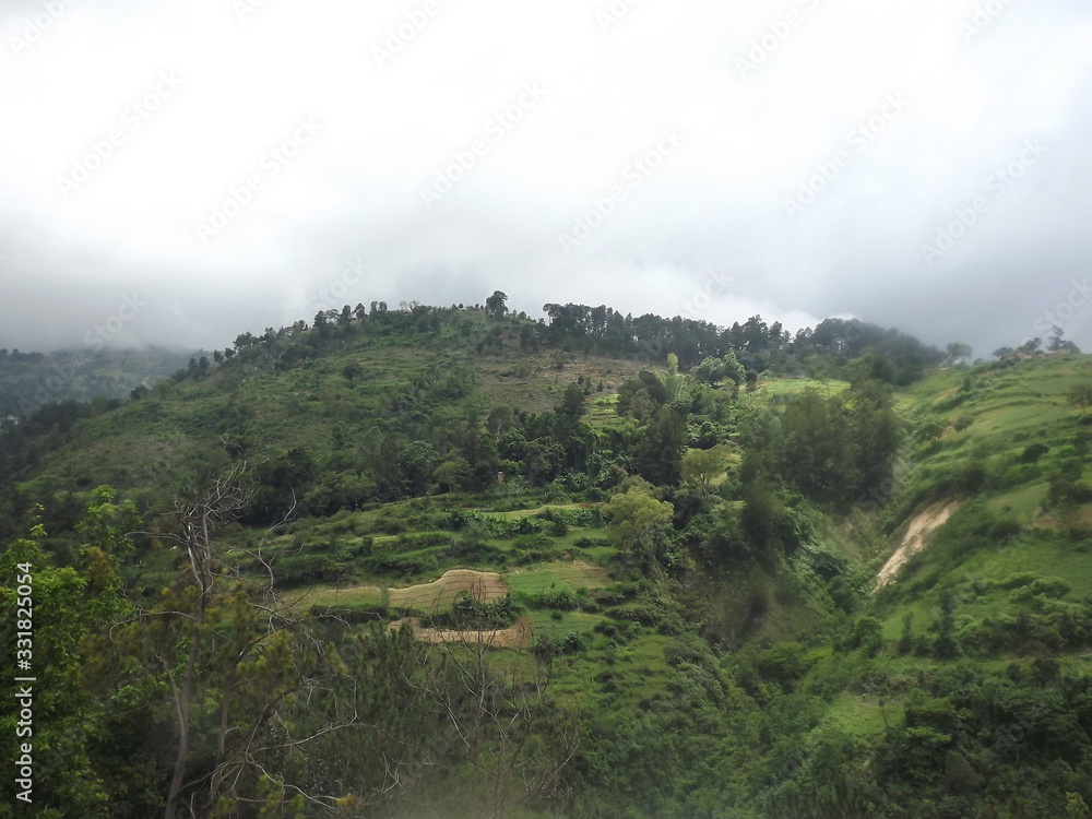 Fototapeta premium Mountain view of countryside