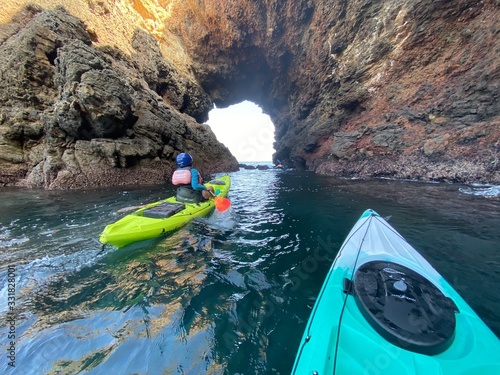Kayaking Sea Caves, Channel Islands NP, CA