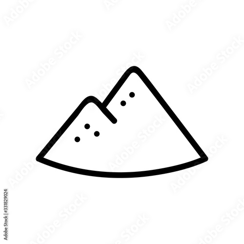 compost heap icon vector. compost heap sign. isolated contour symbol illustration