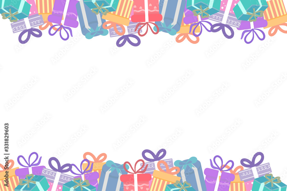 Colorful Gift box background. vector illustration 