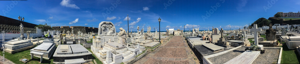Puerto Rico - Oct 2016 San Juan Cemetery is a colonial cemetery located in Puerto Rico. Its the final resting place of many of Island's most prominent natives and residents