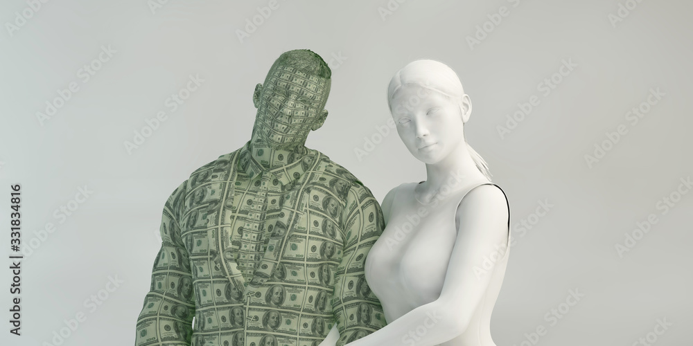 Obraz premium Materialistic Woman