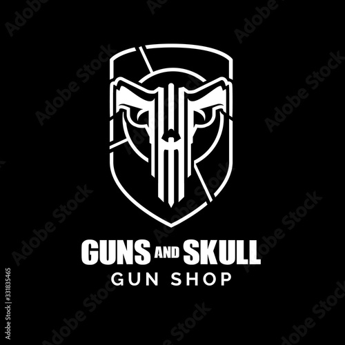 Guns and Skull concept