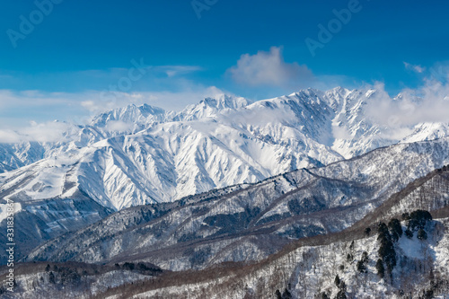 View of snowed Japanese Mountain , Hakuba Japan © Martin Capek