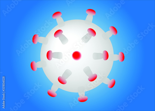 Illustration mascara and corona soap virus and sanitization and protection 