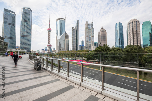 Modern urban landscape in Shanghai, China