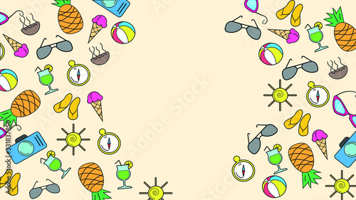 set of elements for design and scrapbook in vector