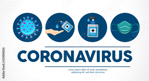 Virus. Abstract vector Coronavirus 2020. disease, virus infections Infographic