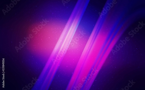 Light Blue, Red vector background with galaxy stars. Shining colored illustration with bright astronomical stars. Pattern for astrology websites.