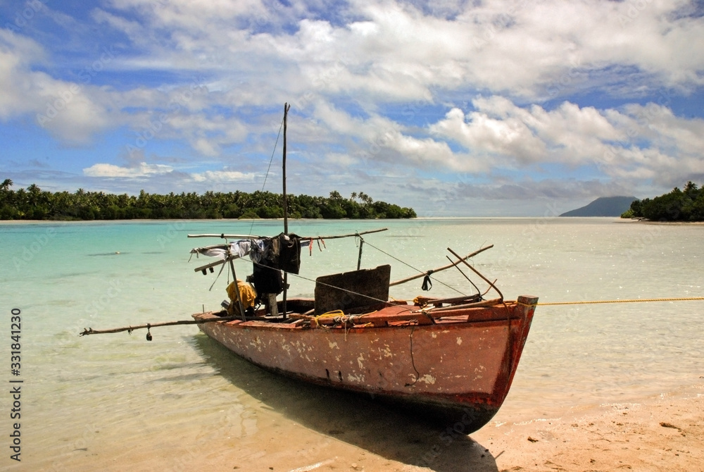 Fishing canoe, Niuatoputapu, Tonga Fishing canoe, Niuatoputapu, Tonga
