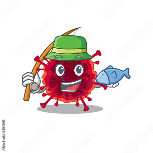 A Picture of funny Fishing pedacovirus design