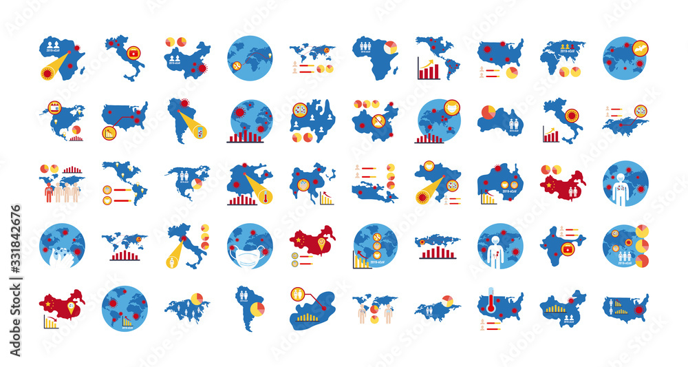 bundle of covid 19 designs, flat style icon vector illustration design bundle of covid 19 designs, flat style icon vector illustration design
