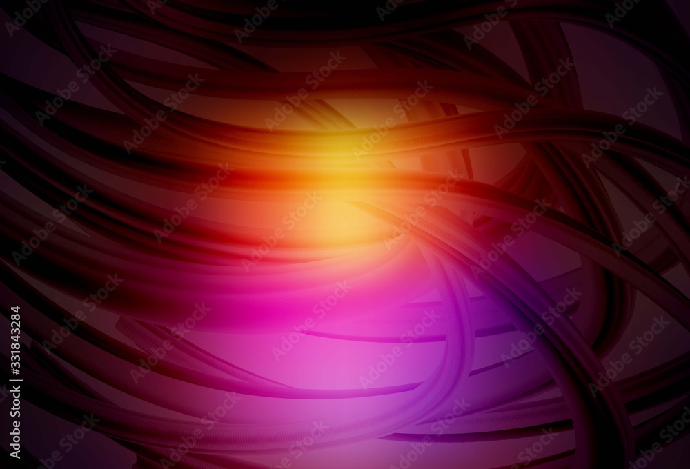 Dark Pink, Yellow vector blurred bright template. Dark Pink, Yellow vector blurred bright template.