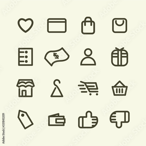 e commerce icon design 