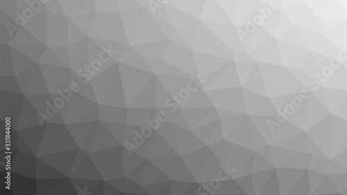 Fototapeta Naklejka Na Ścianę i Meble -  Black and white polygon pattern. Low poly design