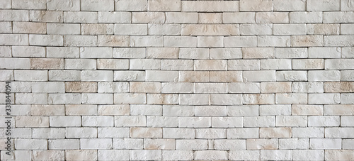 Seamless Brick Pattern, white brick wall texture for background