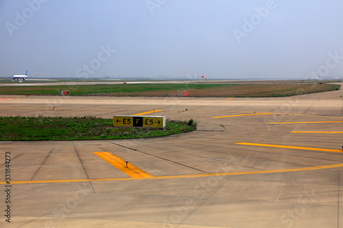 Airport runway warning signs