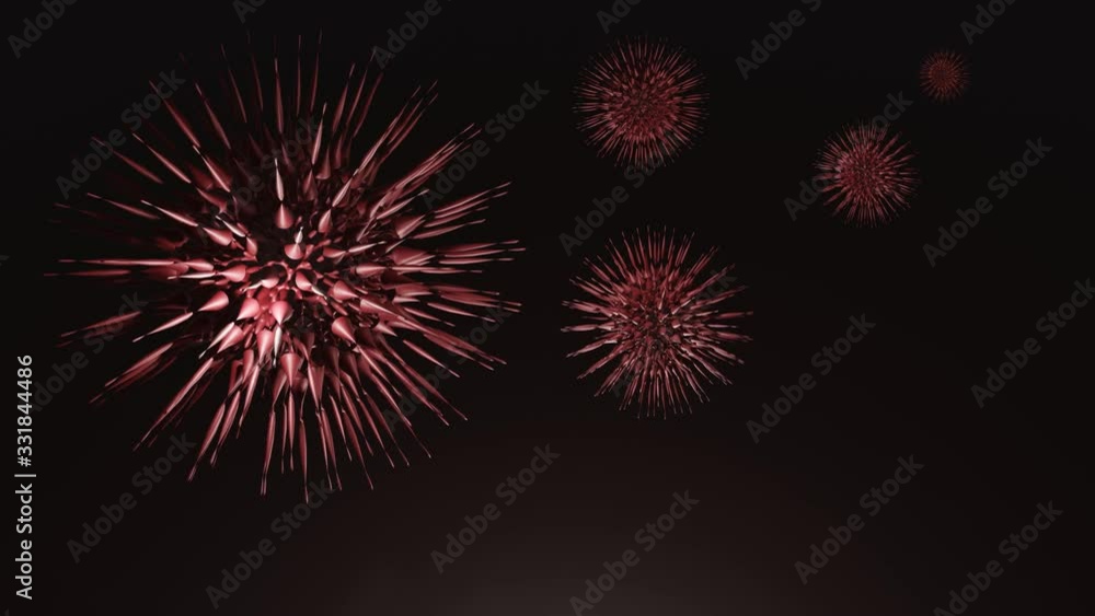 Virus in blood vessel.Concept COVID-19.Coronavirus disease COVID-19 infection 3D. 3D view of a infectious virus.Virus cell in human body. Virus in blood vessel.Concept COVID-19.Coronavirus disease COVID-19 infection 3D. 3D view of a infectious virus.Virus cell in human body.