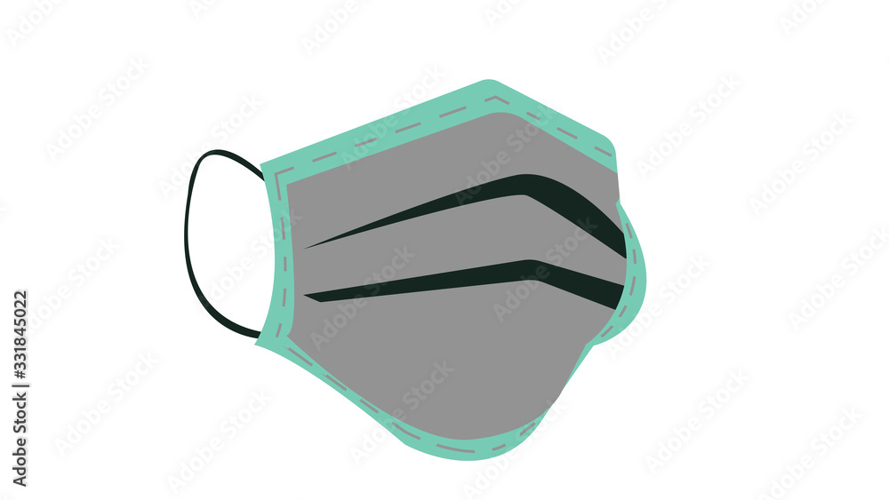 Novel coronavirus - 2019-nCoV, WUHAN virus concept. Surgical mask protective mask with CORONAVIRUS Novel coronavirus - 2019-nCoV, WUHAN virus concept. Surgical mask protective mask with CORONAVIRUS