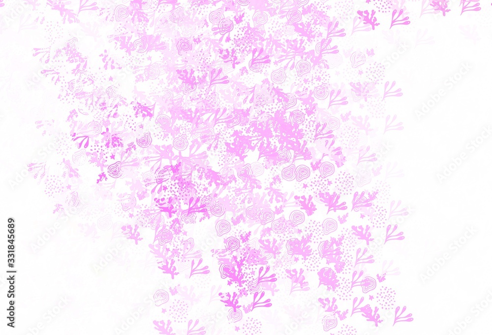 Light Pink vector background with abstract shapes. Light Pink vector background with abstract shapes.