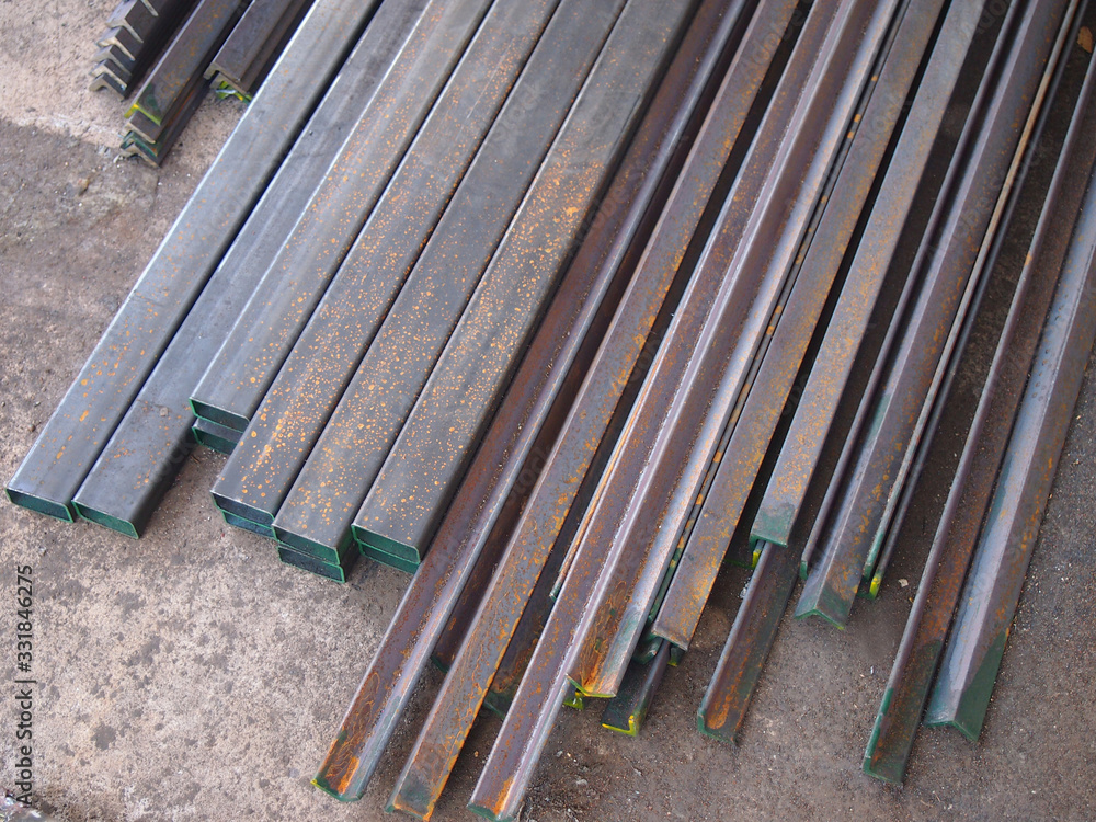 Obraz premium Steel long pipe for industrial.