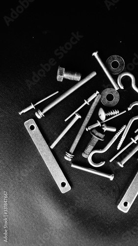 set of tools on a white background