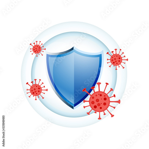 immune system medical protection shield concept design