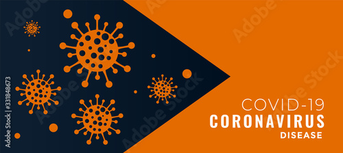 covid-19 pandemic novel coronavirus concept banner design