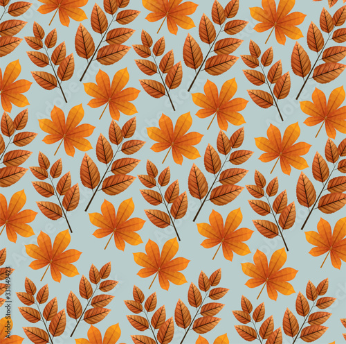 background of autumn leafs naturals design