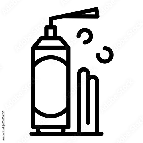 Industry polyurethane foam icon. Outline industry polyurethane foam vector icon for web design isolated on white background