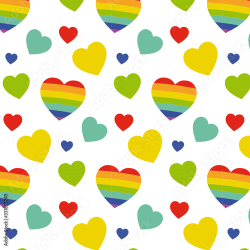 International Day Against Homophobia postcard with rainbow. May 17, LGBTQ pattern concept. Flat design. Gays, lesbians, transgender people, queer minorities. LGBT background