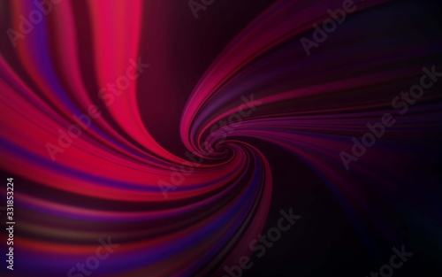 Dark Pink vector background with bent lines. Modern gradient abstract illustration with bandy lines. A completely new design for your business.