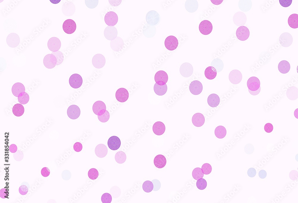 Light Purple, Pink vector template with ice snowflakes.