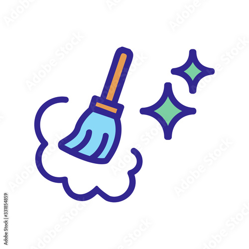 clearing app icon vector. clearing app sign. color isolated symbol illustration