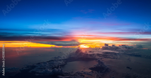 Sunsets from the flightdeck © Darren