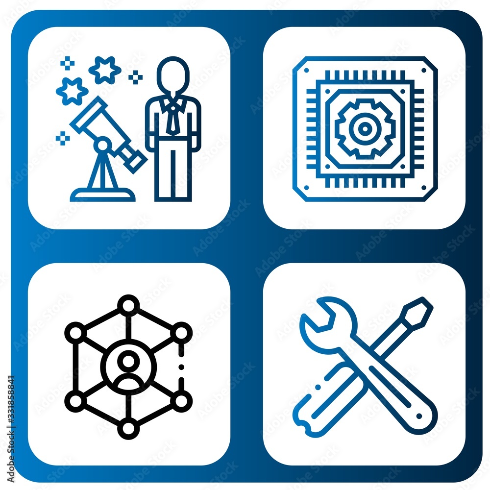 system simple icons set system simple icons set