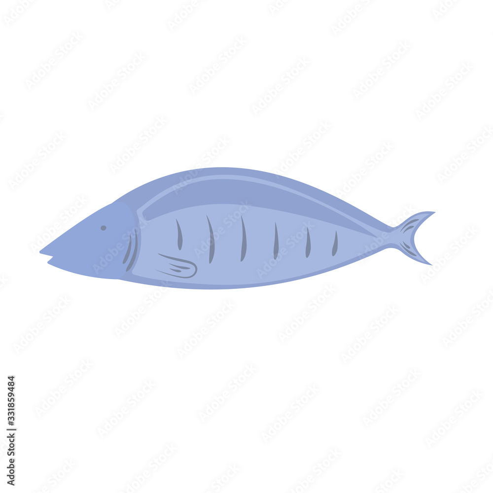 Fish vector illustration on a white background Fish vector illustration on a white background