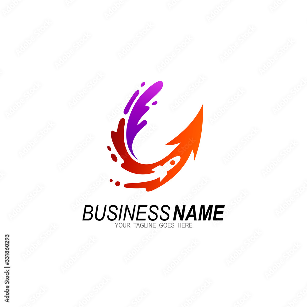 U logo , Letter u logo and rocket design combination, Swoosh icon with arrow U logo , Letter u logo and rocket design combination, Swoosh icon with arrow