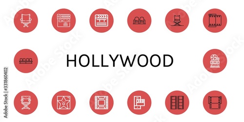 hollywood icon set