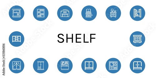 shelf icon set