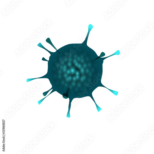 Corona Virus vector illustration, element of bacteria. isolated vector.