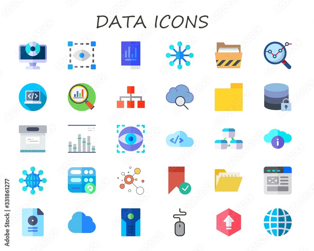 data icon set data icon set