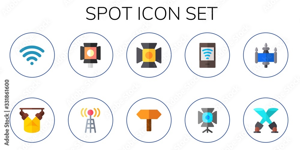 spot icon set