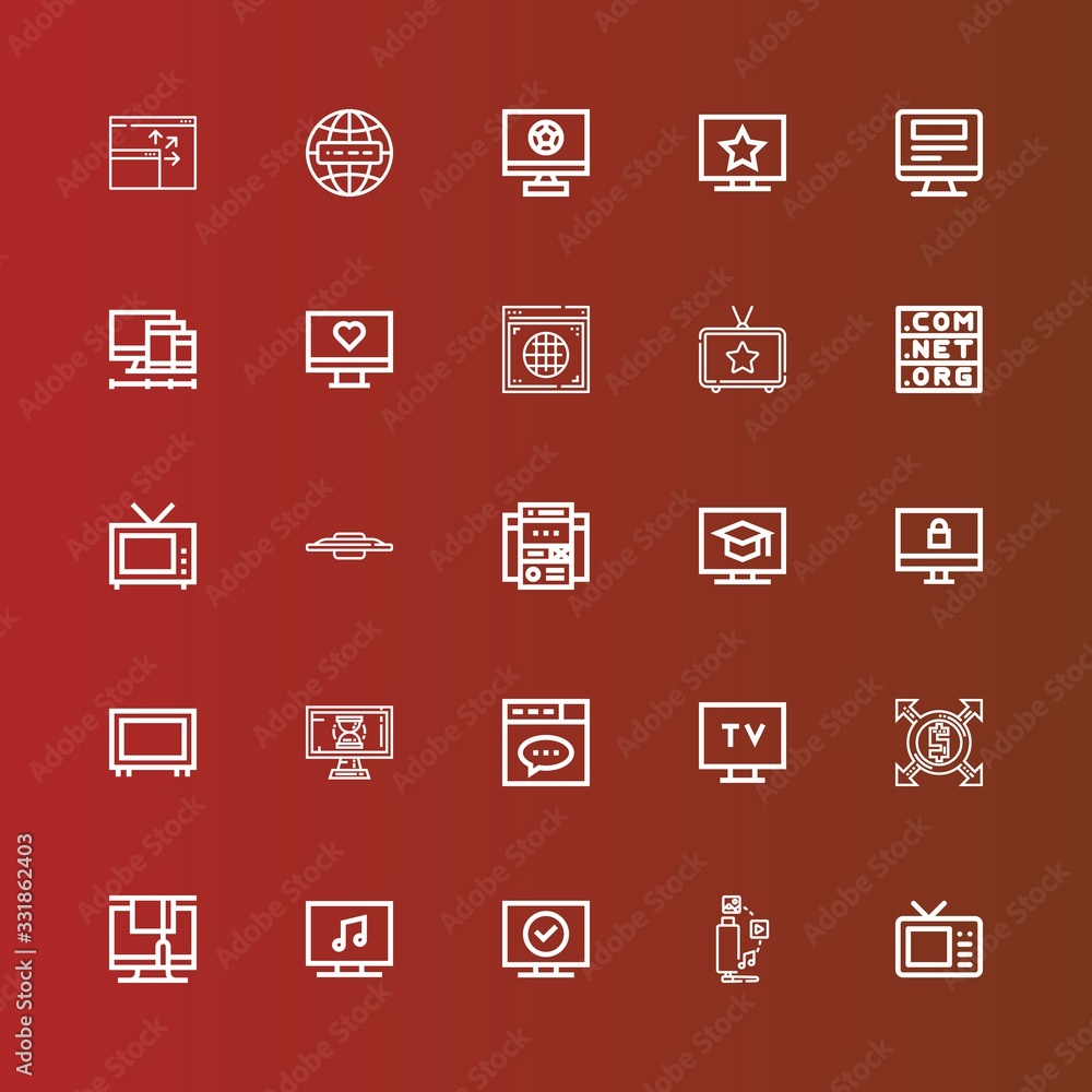 Editable 25 wide icons for web and mobile Editable 25 wide icons for web and mobile
