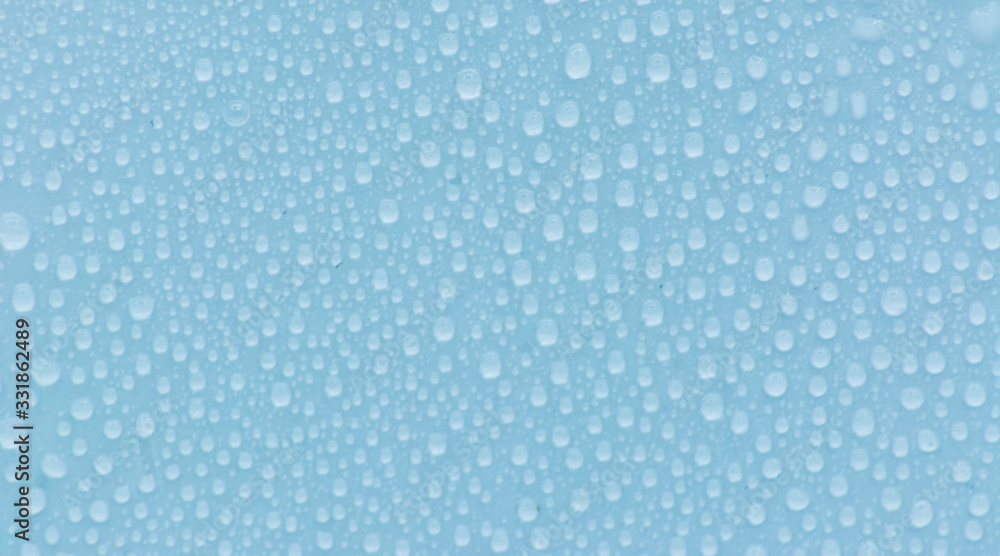 Structural glass with small water droplets Structural glass with small water droplets
