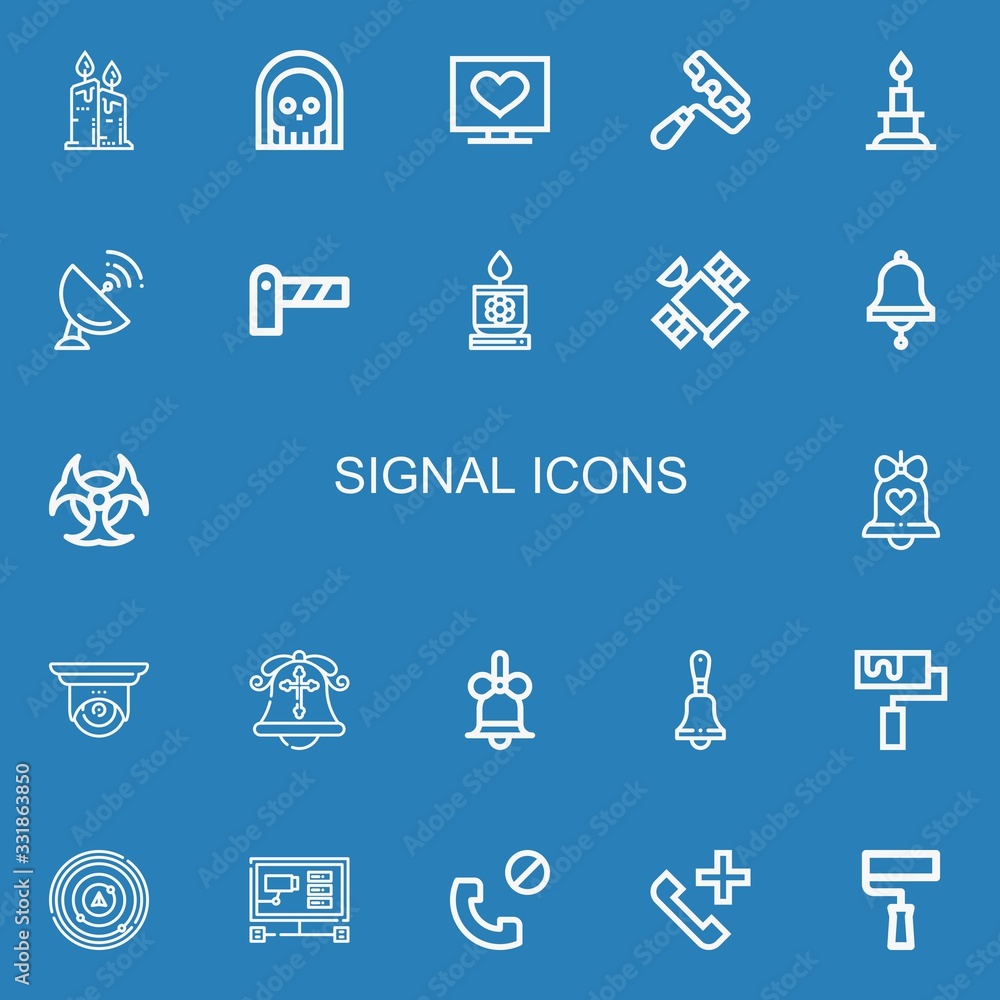 Editable 22 signal icons for web and mobile Editable 22 signal icons for web and mobile
