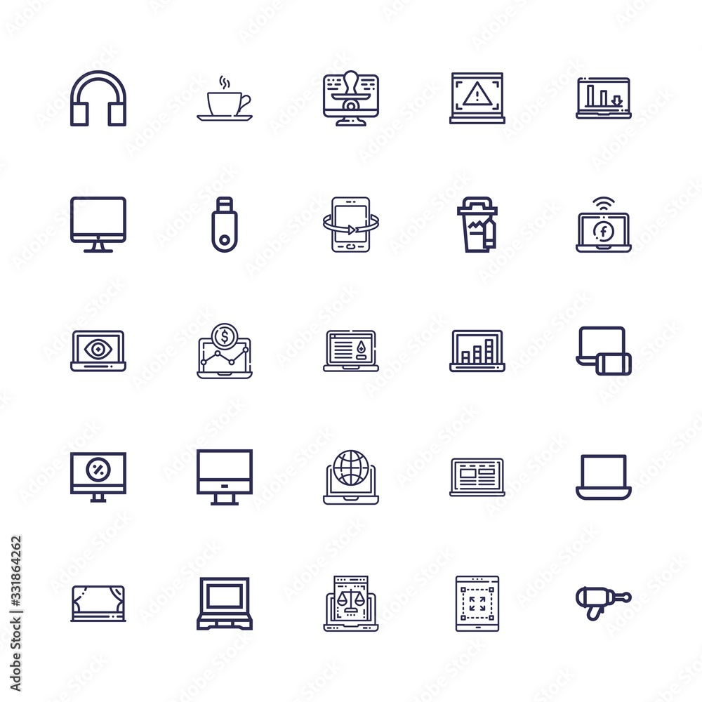 Editable 25 portable icons for web and mobile Editable 25 portable icons for web and mobile