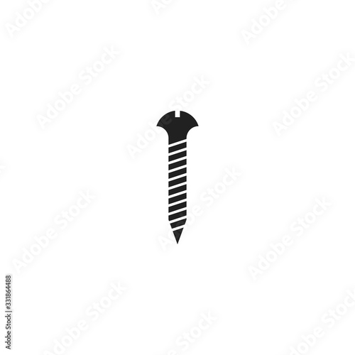 bolt , nut and screw vector icon