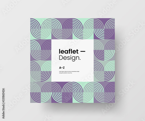 Amazing business advertisement vector mural art square banner mock up. Modern corporate abstract geometric illustration design layout background. Company identity quadrangle texture brochure template.
